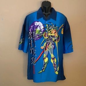 UF-10 Manga Short Sleeve Shirt  XXL 100% polyester Gently worn